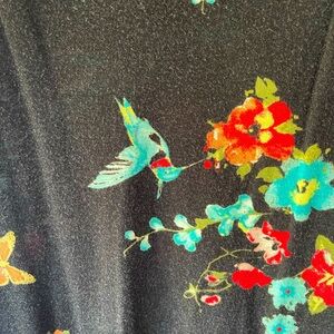 American Rag tube top dress Boho humming bird tropical size medium